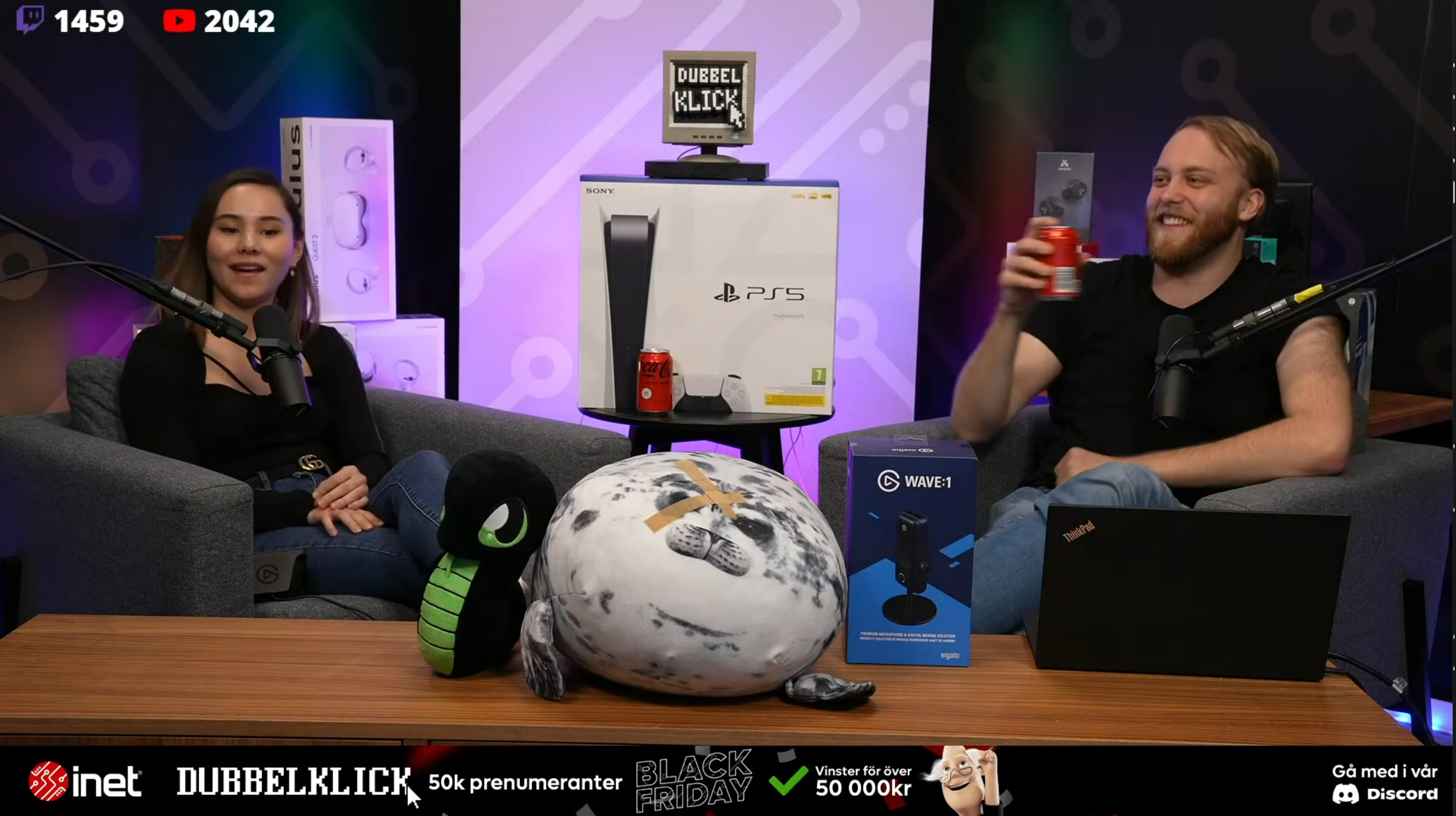 Dubbelklick livestream studio